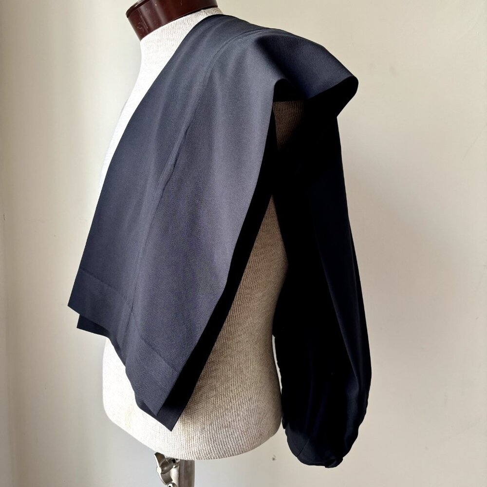 Coppley $330 Men's Dress Pants 40x29 Black Wool Trousers Flat Front Canada Made‎